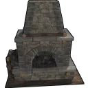 Stone Fireplace
