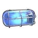 Blue Industrial Wall Light