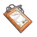Orange ID Tag
