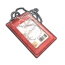 Red ID Tag