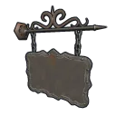 Two Sided Ornate Hanging Sign