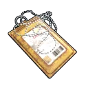 Yellow ID Tag