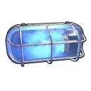 Blue Industrial Wall Light