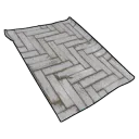 Parquet Painted Herringbone White