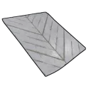 Parquet Chevrons Painted White